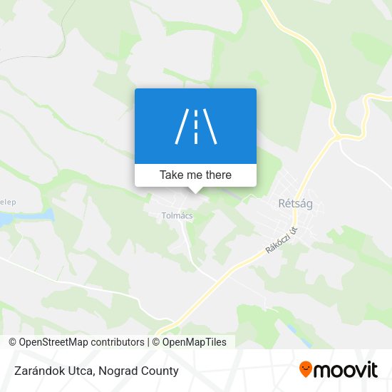 Zarándok Utca map