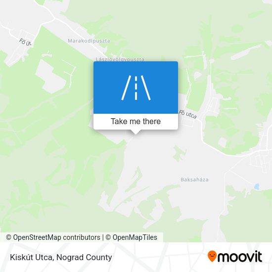Kiskút Utca map
