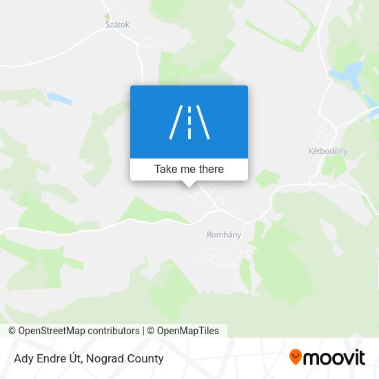 Ady Endre Út map
