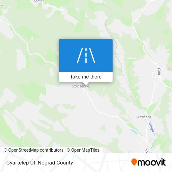 Gyártelep Út map