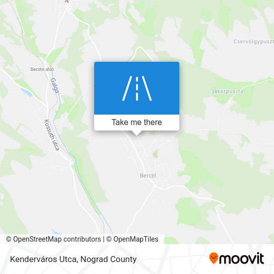 Kenderváros Utca map