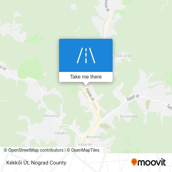 Kékkői Út map