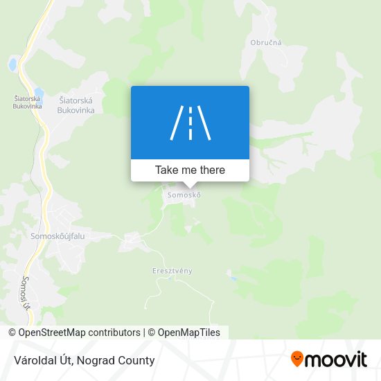 Vároldal Út map