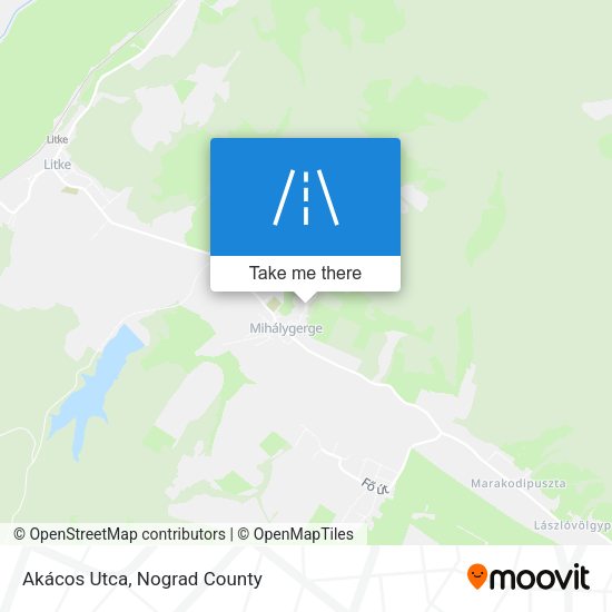 Akácos Utca map