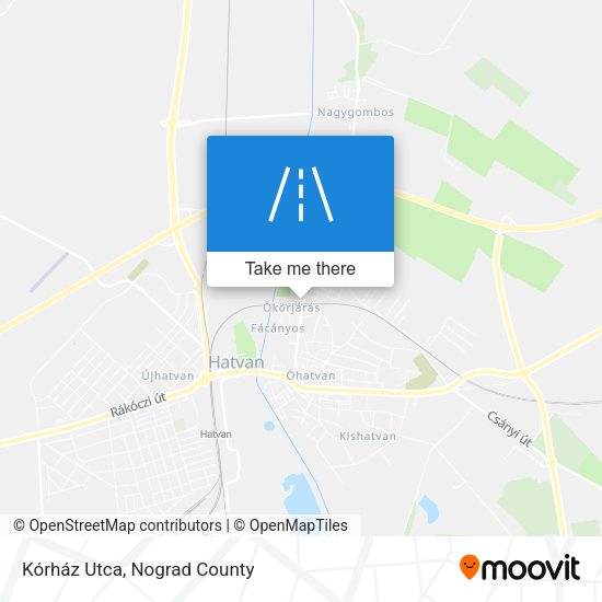 Kórház Utca map