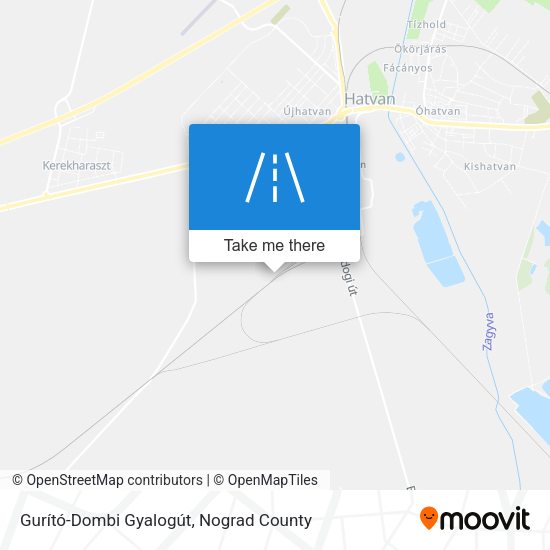 Gurító-Dombi Gyalogút map