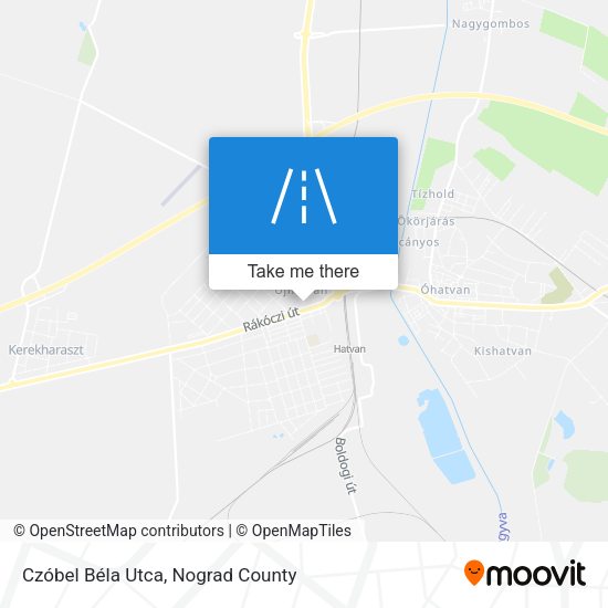 Czóbel Béla Utca map