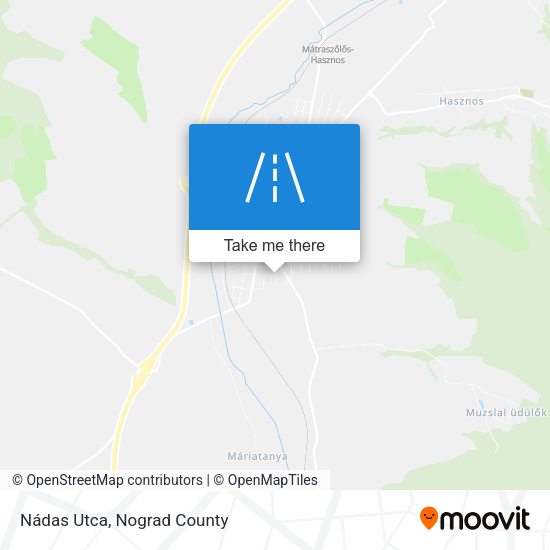 Nádas Utca map