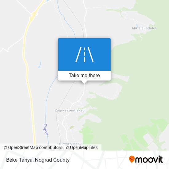 Béke Tanya map