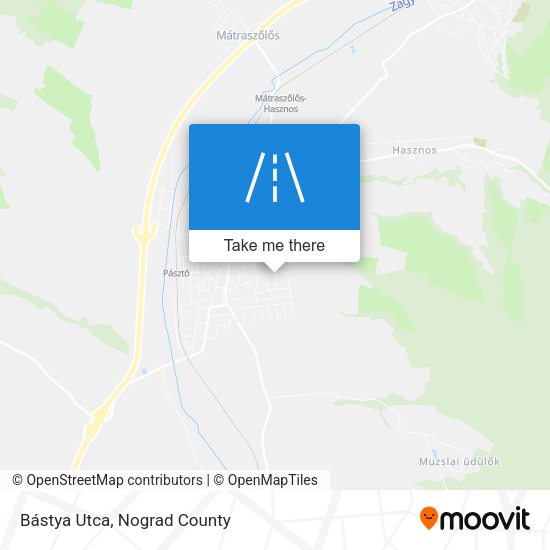 Bástya Utca map