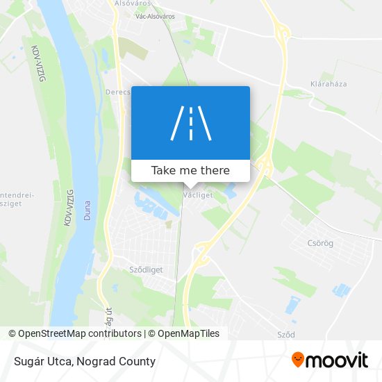 Sugár Utca map