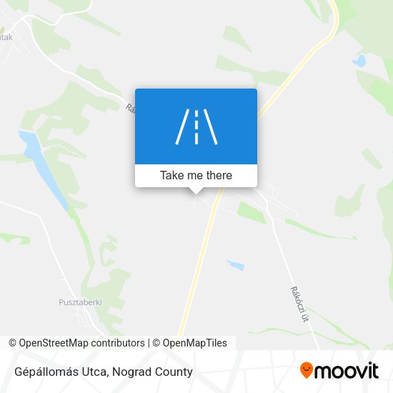 Gépállomás Utca map