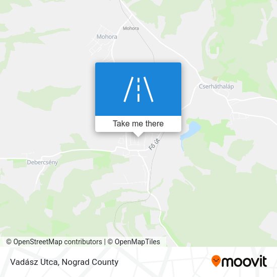 Vadász Utca map