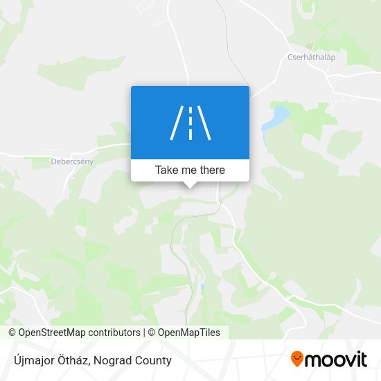 Újmajor Ötház map