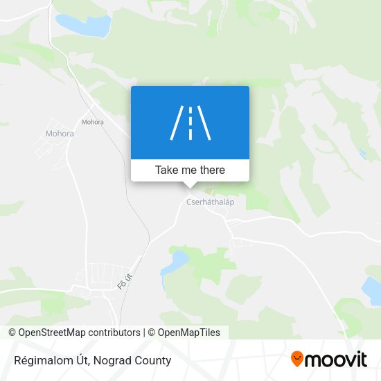 Régimalom Út map