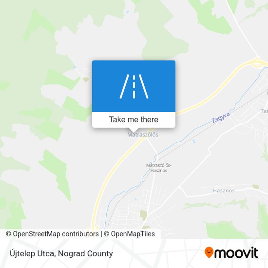 Újtelep Utca map