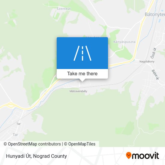 Hunyadi Út map
