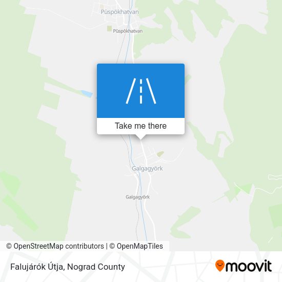 Falujárók Útja map