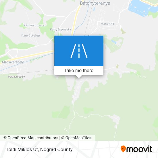 Toldi Miklós Út map