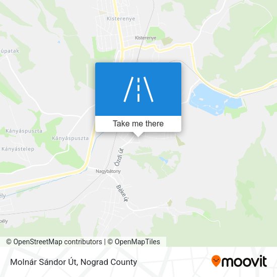 Molnár Sándor Út map