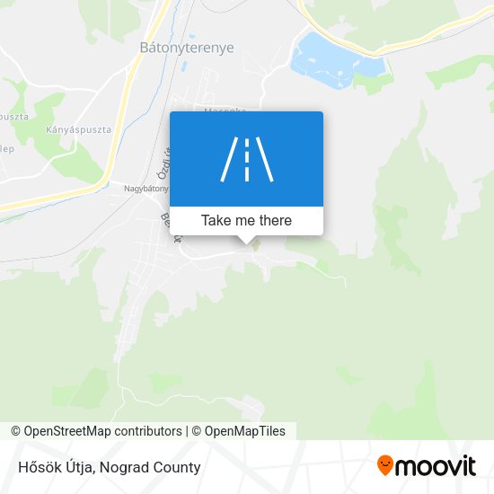Hősök Útja map