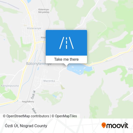 Ózdi Út map