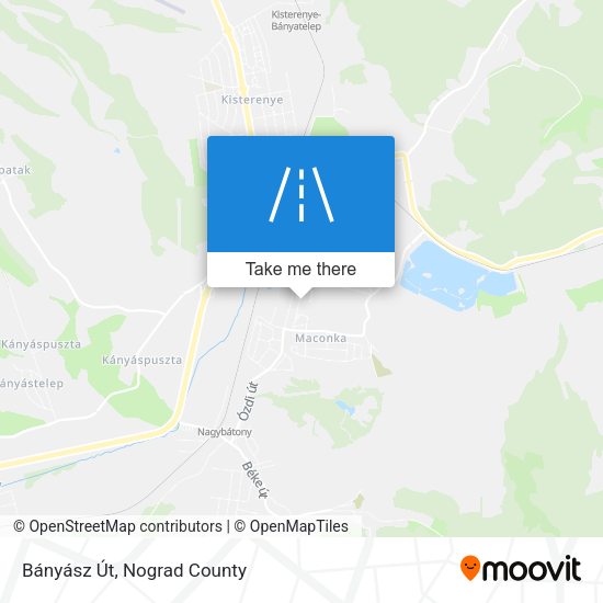 Bányász Út map