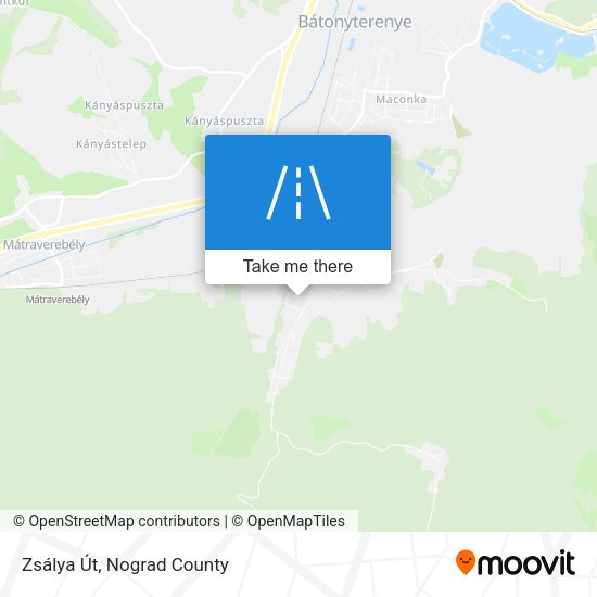 Zsálya Út map