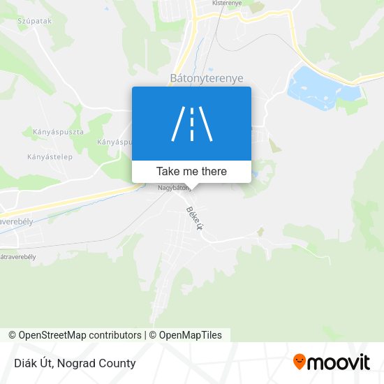 Diák Út map