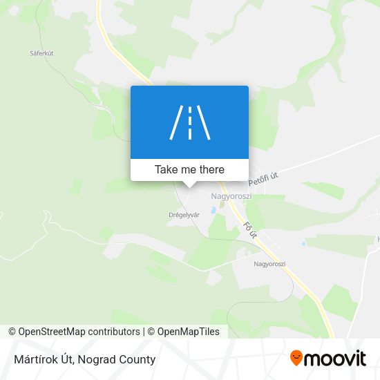 Mártírok Út map