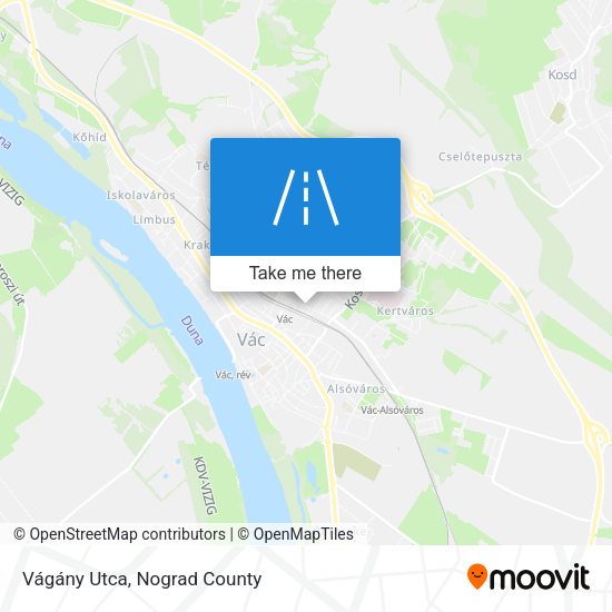 Vágány Utca map