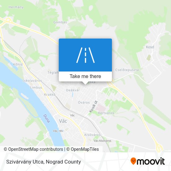 Szivárvány Utca map