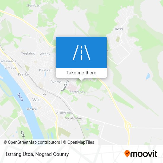 Istráng Utca map