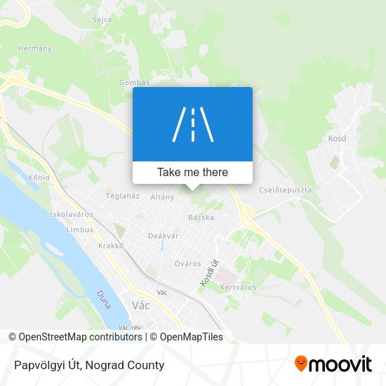 Papvölgyi Út map