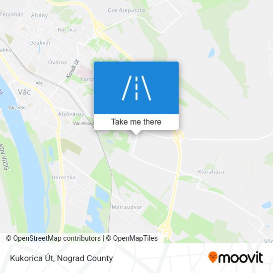 Kukorica Út map