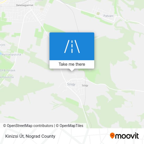 Kinizsi Út map