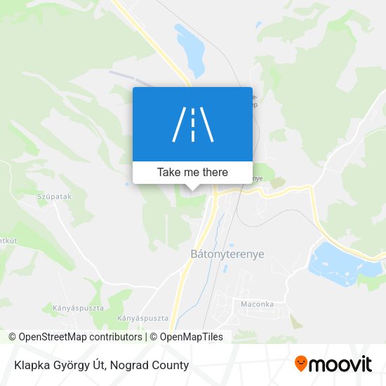 Klapka György Út map