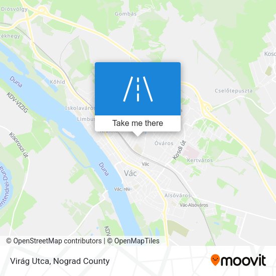 Virág Utca map