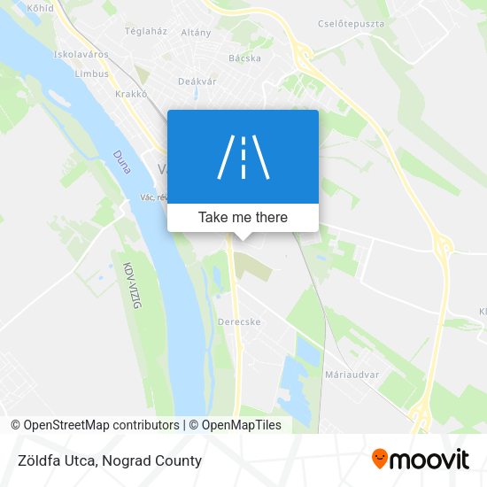 Zöldfa Utca map