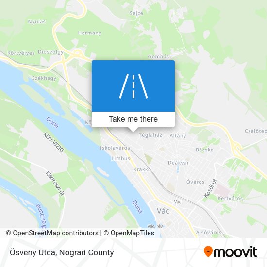 Ösvény Utca map