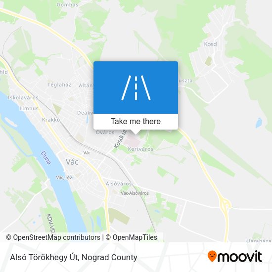 Alsó Törökhegy Út map