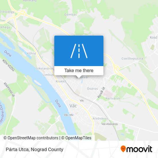 Párta Utca map
