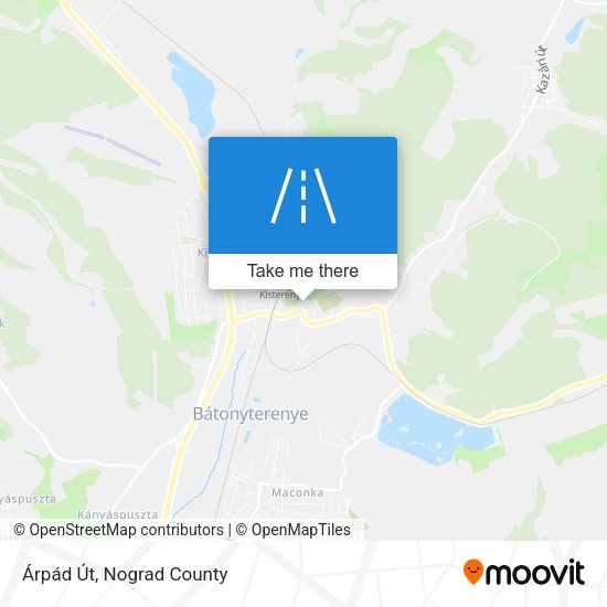 Árpád Út map
