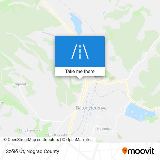Szőlő Út map