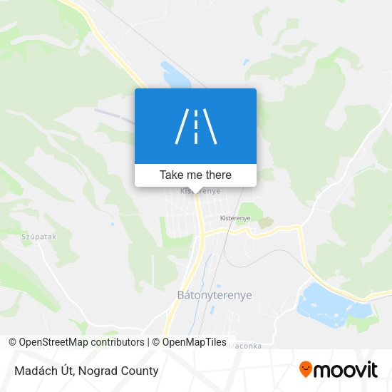Madách Út map