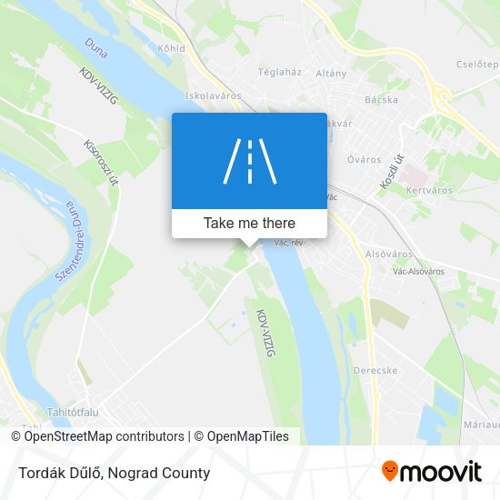 Tordák Dűlő map