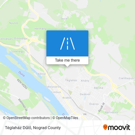 Téglaház Dűlő map