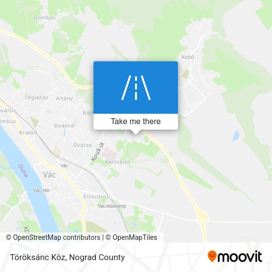 Töröksánc Köz map