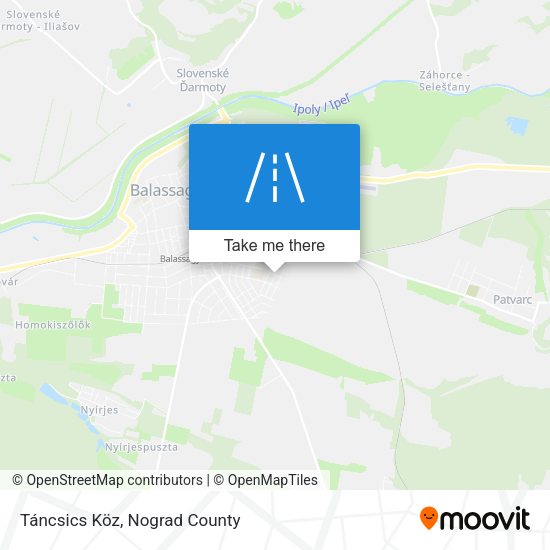 Táncsics Köz map