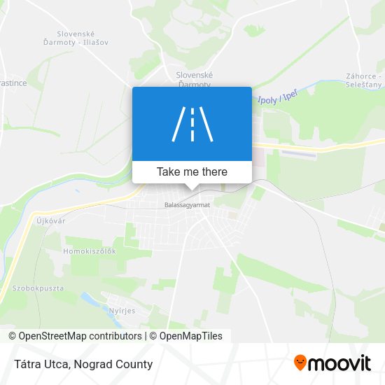 Tátra Utca map